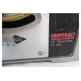 Shopcraft Table Saw, 10" Model #T6780-25P