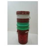5  gallon buckets with 2 lids