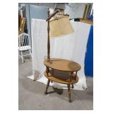 Vintage Side table with light