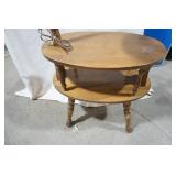 Vintage Side table with light