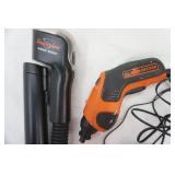 Black & Decker snake light & small drill