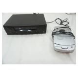 VCR and tape rewinder
