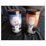 Harley Davidson 22oz American Beauty Pilsner & Coster Set & 22 OZ Pinstripe Eagle Pilsner & Coster set