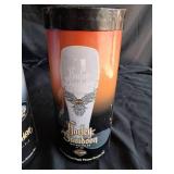Harley Davidson 22oz American Beauty Pilsner & Coster Set & 22 OZ Pinstripe Eagle Pilsner & Coster set
