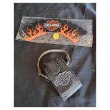 Harley Davidson Lot (Leather Wallet, Cell Phone Holder, Patches, & Cup Cake Wraps)