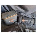Harley Davidson lot (Soft Cooler, Throw Blanket, Pillow, Bag)