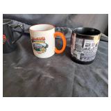 Harley Davidson Coffee mug lot, & 1 Piggy Bank