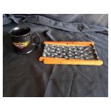Harley Davidson Coffee mug lot, & 1 Piggy Bank