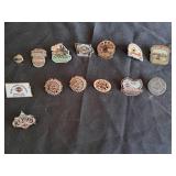Harley Davidson lot (2 Patches, 14 Jacket Pins)