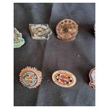Harley Davidson lot (2 Patches, 14 Jacket Pins)