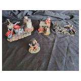 Harley Davidson Little Cruisers (2) & 2 Bike Non HD ceramic set