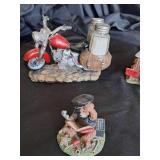 Harley Davidson Little Cruisers (2) & 2 Bike Non HD ceramic set
