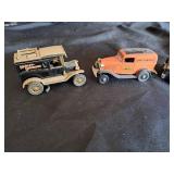 Harley Davidson set of 4 coin Bank cars