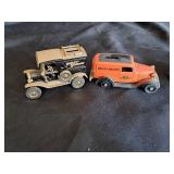 Harley Davidson set of 4 coin Bank cars