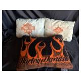 Harley Davidson set of 3 pillow set