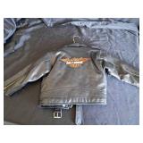 Harley Davidson Kids Leather Jacket Size 4T