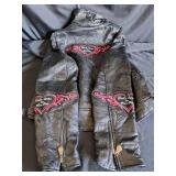 Diamond Plate Leather Jacket Size 2XL
