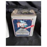 Sports Card Collection -- Upper Deck 1991 Football Premier Edition, 100 Assorted Baseball Cards, Box Full of Random Baseball Cards