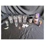 Vikings Glassware collection, shot glass, beer glasses, coffee cups