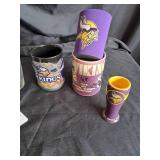 Vikings Glassware collection, shot glass, beer glasses, coffee cups