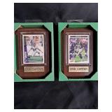 Vikings collector card plaques NIB