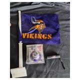 Vikings Limited Treasure Pro Bears, Knick Knacks, Flash Light, Ornament, Window Flag