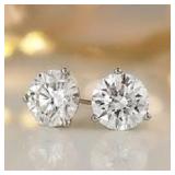 1/2 Carat Diamond Stud Earrings Beautilful  14K Gold Retail 1,400.00