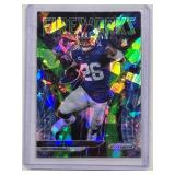 Saquon Barkley 2021 Panini Cracked Ice Fireworks Prizm Football Card No. F-1