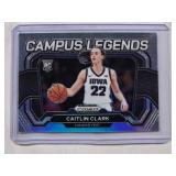 Caitlin Clark 2024 Panini Prizm Silver Holo Campus Legends Rookie Card No. 5