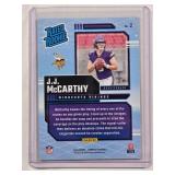 J.J. McCarthy 2024 Panini Donruss Rated Rookie Color Match No. 2