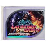 Ken Griffey Jr. 2024 Topps Chrome Die Cut Refractor Launched into Orbit No. LIO-24