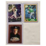 Lot of 3 Mark McGwire Rookie and Insert Cards