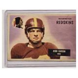 Johnny R. Carson 1955 Vintage Bowman Football Card #22