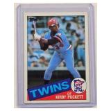 Kirby Puckett Rookie 1985 Topps No. 536
