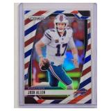 Josh Allen 2024 Panini Red White & Blue Prizm No. 28