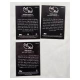 Lot of 7 Yankee Hall of Famers Cards including Babe Ruth, Mickey Mantle, and Derek Jeter