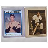 Lot of 2 Vintage Joe DiMaggio Cards