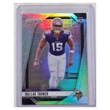 Dallas Turner 2024 Rookie Panini Prizm Silver Holo No. 324