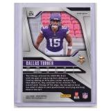 Dallas Turner 2024 Rookie Panini Prizm Silver Holo No. 324