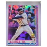 Ronald Acuna Jr. 2019 Rookie Cup Topps Chrome Pink Refractor No. 117