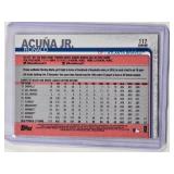 Ronald Acuna Jr. 2019 Rookie Cup Topps Chrome Pink Refractor No. 117