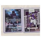 Lot of 2 Jordan Addison 2023 Rookie Cards - Absolute Football By Storm, Absolute Football No. 112