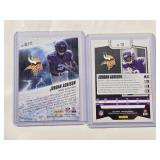 Lot of 2 Jordan Addison 2023 Rookie Cards - Absolute Football By Storm, Absolute Football No. 112