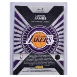 LeBron James 2023-24 Panini Green Prizm Dominance No. 3