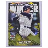 Juan Soto 2024 Topps Home Run Challenge Gold Winner Special Prize Card No. HRCW-20 Numbered 375/399