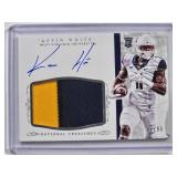 Kevin White Rookie Auto Patch 2015 Panini National Treasures No. 322