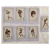 Lot of 7 - 1963 Vintage NFL  Football Playing Cards