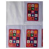 Lot of 7 - 1963 Vintage NFL  Football Playing Cards