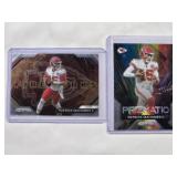 Lot of 2 Patrick Mahomes Cards - Prizm and Fireworks