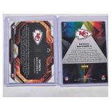 Lot of 2 Patrick Mahomes Cards - Prizm and Fireworks